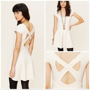 Free People |BOHO Cross Back Skater Dress Like New